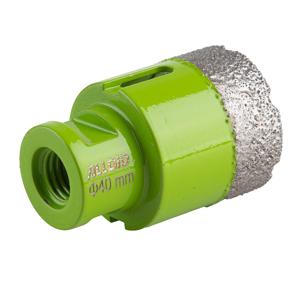 Свердло корончате алмазне по кераміці 40мм, для КШМ М14х2мм Alloid DC-14040 Винница - изображение 1