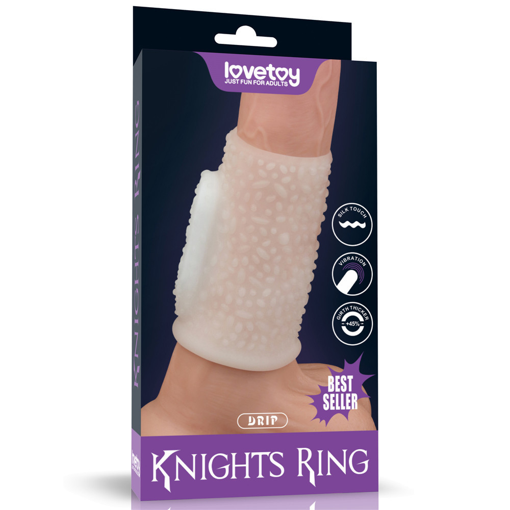 Насадка на член - Vibrating Drip Knights Ring White Sex Aura Киев - изображение 1