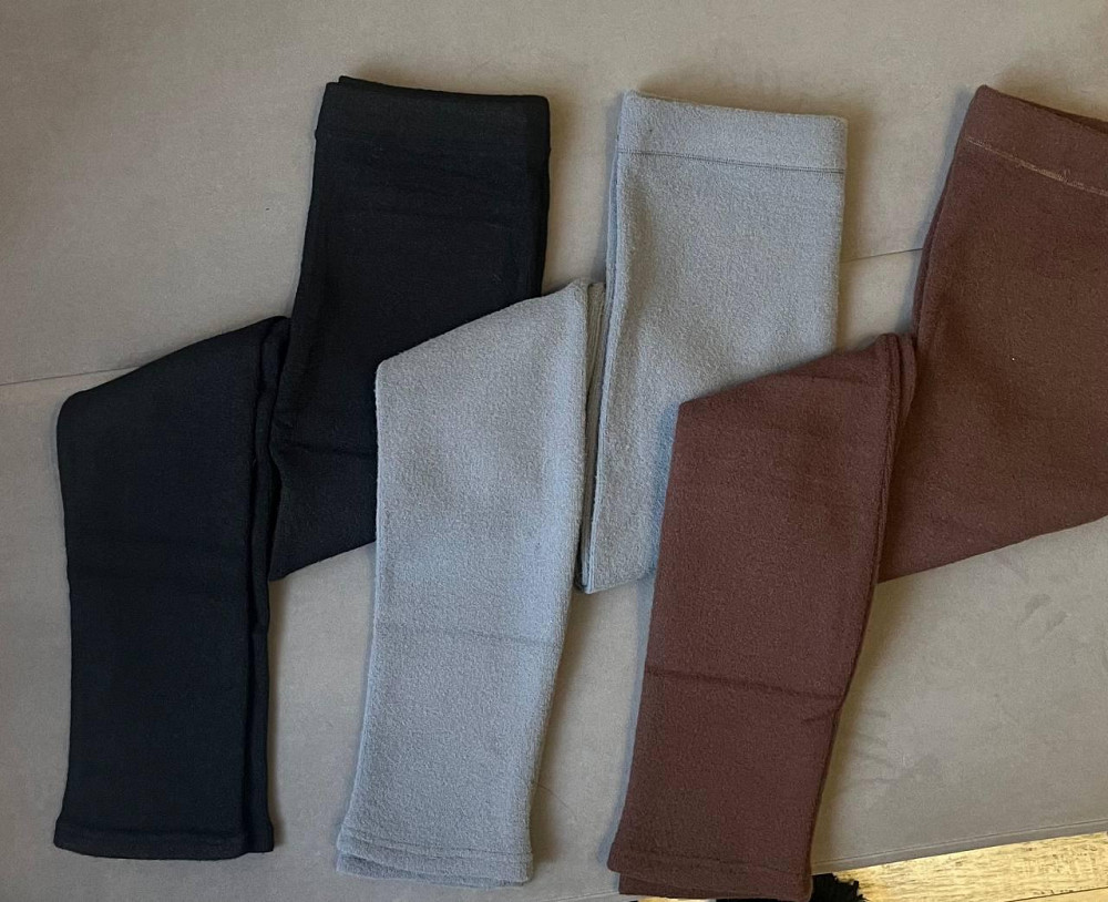 Женские базовые теплые лосины альпака на меху Черный Одесса - изображение 1