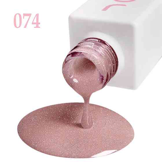 Гель-лак для ногтей светоотражающий бежевый 074 with shimmer JOIA vegan 6 мл Киев