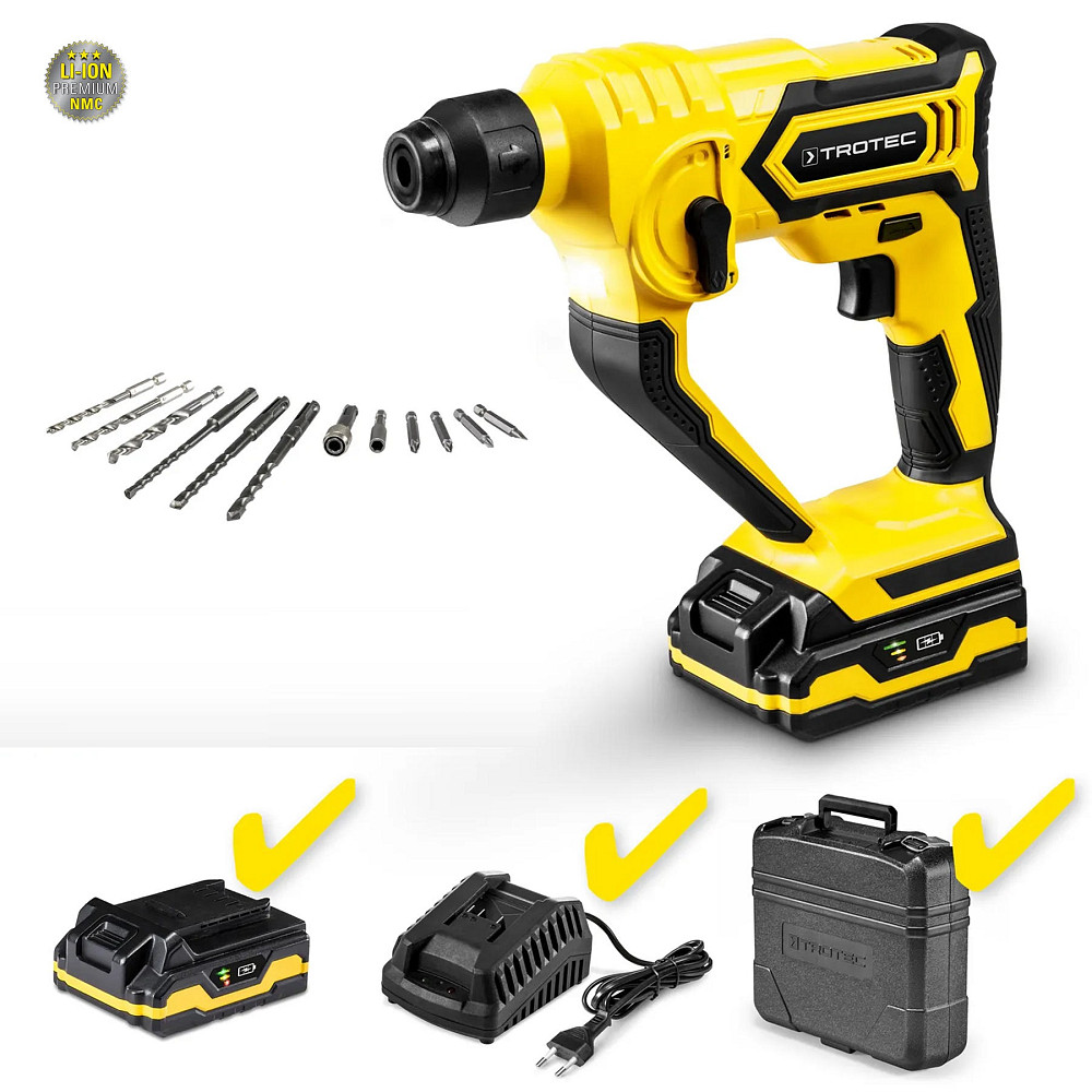 Перфоратор аккумуляторный Trotec PRDS 10-20V + кейс (4415000201) Винница - изображение 8