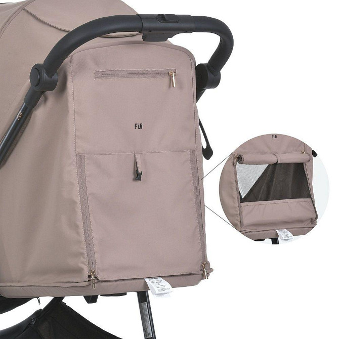 Коляска дитяча EL CAMINO FIJI Beige Matt прогулянкова з чохлом та москітною сіткою Бежевий (ME 1113-2) Чернігів - фото 7