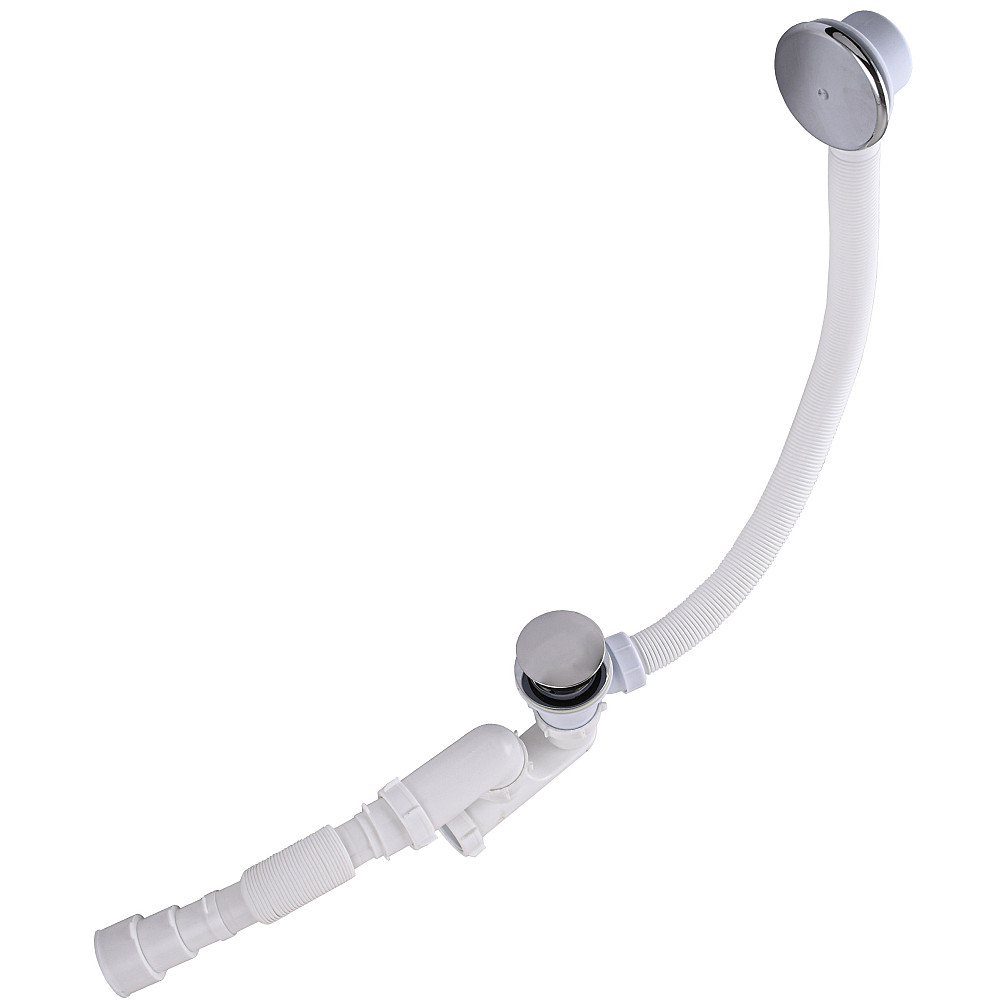 Сифон ″Waterstal″для ванни регульований Click-Clack з гнучкою трубою 32/40/50  (А - 18089) Луцк - изображение 5