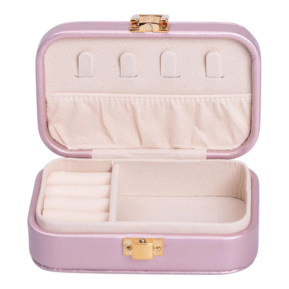 Скринька для прикрас з еко шкіри 12×7.5×4 см із застібкою органайзер для ювелірних виробів HP-5-34P Київ - фото 1