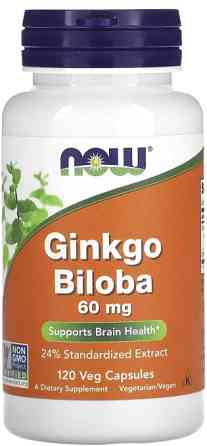 Гінкго білоба Now Foods Ginkgo Biloba 60 мг 120 кап Київ