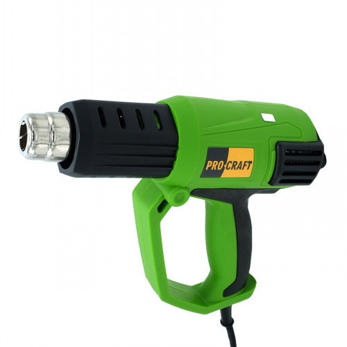Будівельний фен Procraft PH-2000 (2000 Вт, LSD дисплей) — термопістолет для швидкого нагрівання, німецька якість, гарантія 36 міс Львів - фото 1
