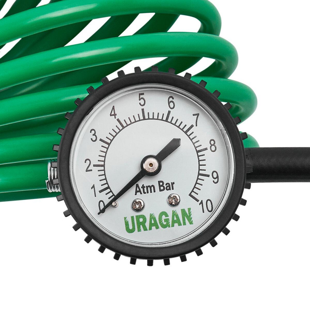 Компрессор автомобильный Uragan 10Атм 160л/мин 600Вт с зажимами АКБ Киев - изображение 5