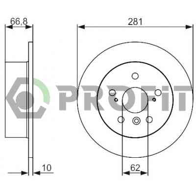Тормозной диск Profit 5010-2028 Винница