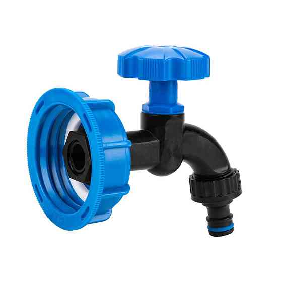 Набір IBC РВ S60x6, кран, нейлон РЗ 1/2" на шланг 5/8", 1/2" + ніпель, IBCS60-WL-K112 Київ