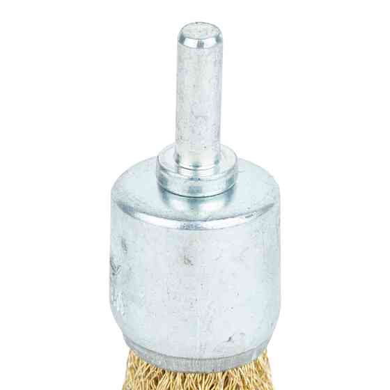 Набір дротяних щіток 3шт Ø25; 50; 50мм хвостовик Ø6мм (латунований) GRAD (9029015) Рівне