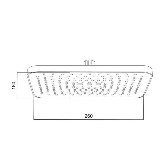 Лейка для верхнего душа Qtap Hlavova 260x180 мм прямоугольная QTHLA107CRM45785 Chrome/White Харьков - изображение 2