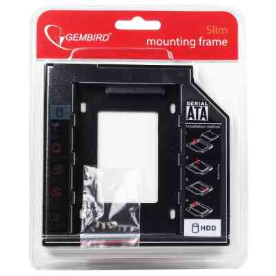 Фрейм-переходник Gembird 2.5" HDD/SSD to laptop slim 5.25'' bay (MF-95-01) Винница