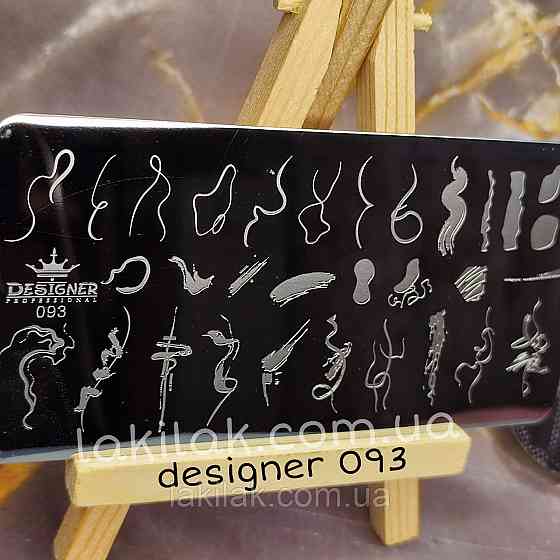 Пластина 093 для стемпінгу Designer Professional (12х6см) Херсон