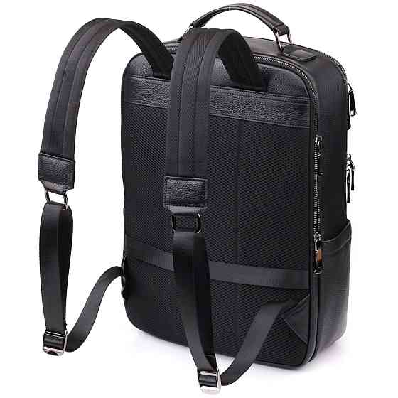 Многофункциональный рюкзак для мужчин из натуральной кожи Vintage 23044 Черный Киев