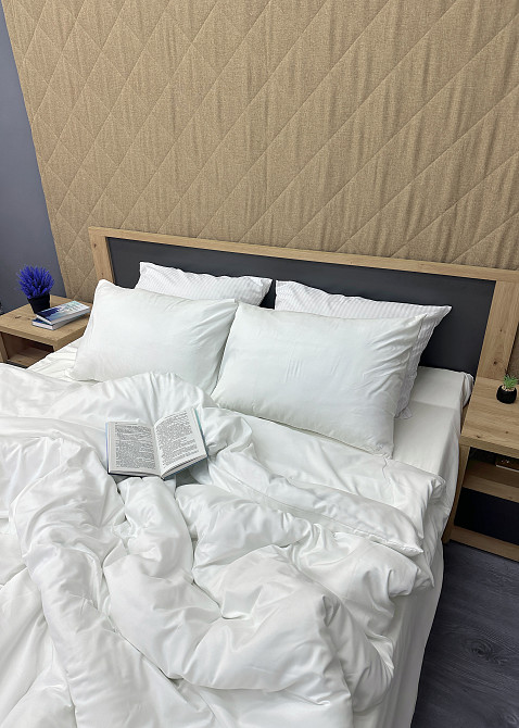 Комплект постельного белья, Decorator SOFTY UNO Bianco Евро 200х215 Белый (88-083) Киев - изображение 5