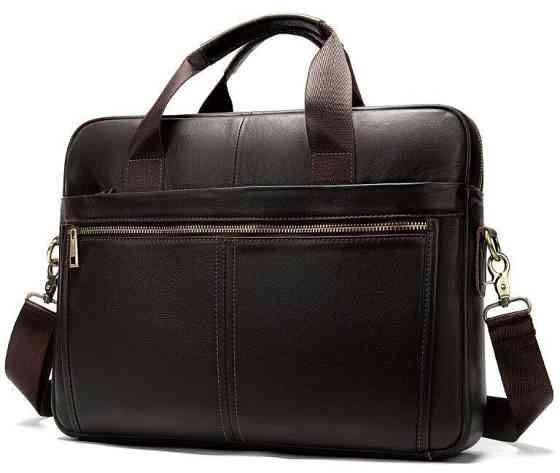 Сумка чоловіча під ноутбук Vintage 14670 Коричнева Київ