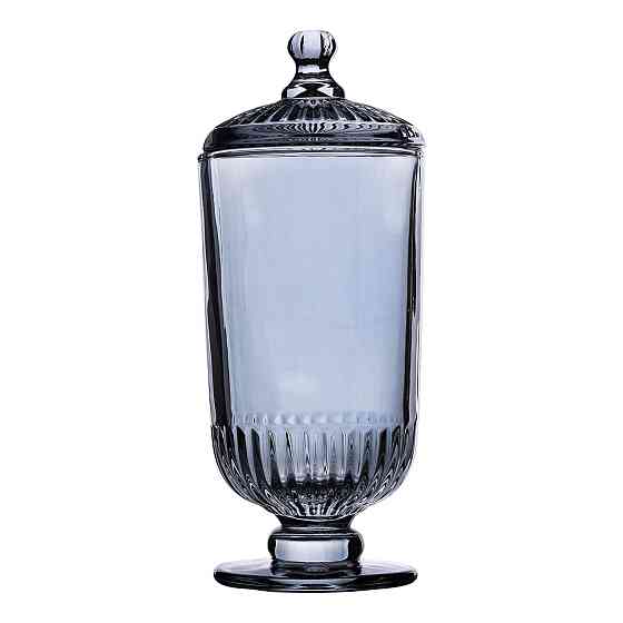 Цукерниця з кришкою скляна Ø 10 см HP-YH-18 Коломия