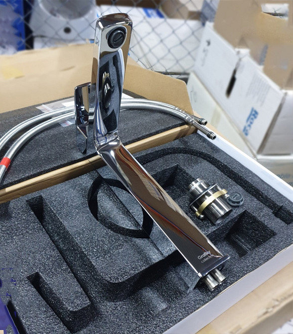 Змішувач для умивальника високий MPRESE GRAFIKY хром ZMK061901011 Київ - фото 5