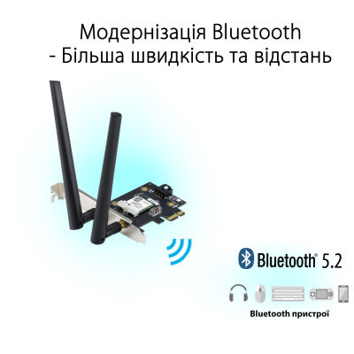 Сетевая карта Wi-Fi ASUS PCE-AXE5400 Винница - изображение 2