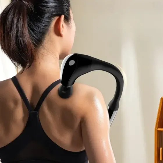 Выгнутый перкуссионный массажер для самостоятельного массажа тела и мышц JA-G4 ударный массажер Коломия