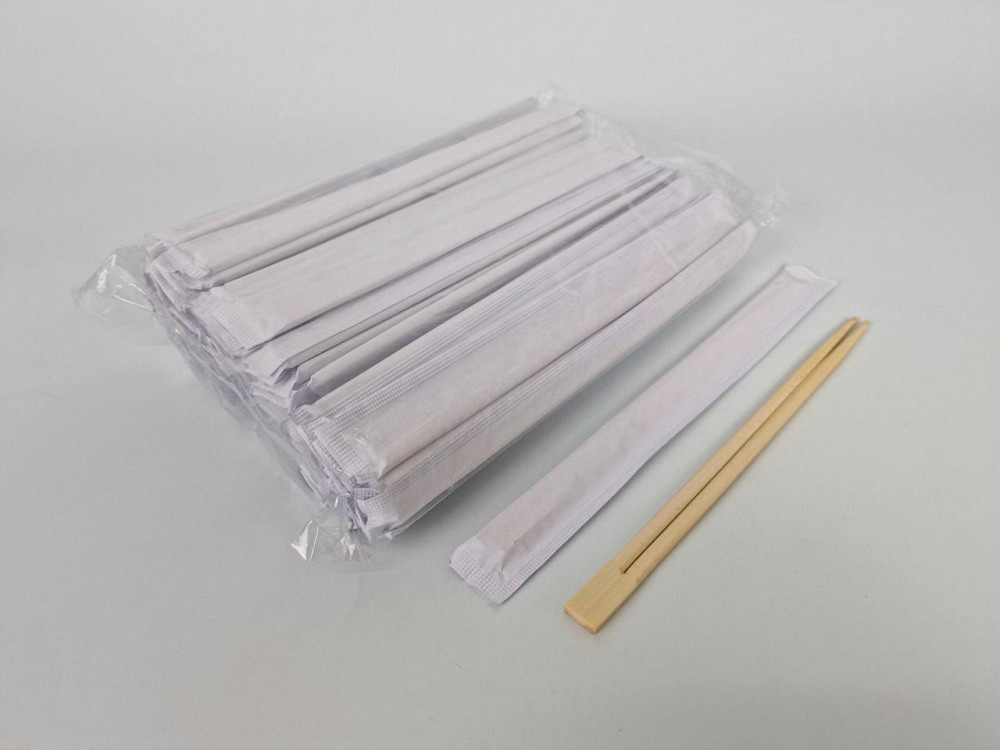 Палочки для суши бамбуковые темные в крафт бумажной инд. упаковке 230 мм d=4,2 мм 100 шт/уп (30 уп/ящ) БЕЛАЯ Харьков - изображение 1