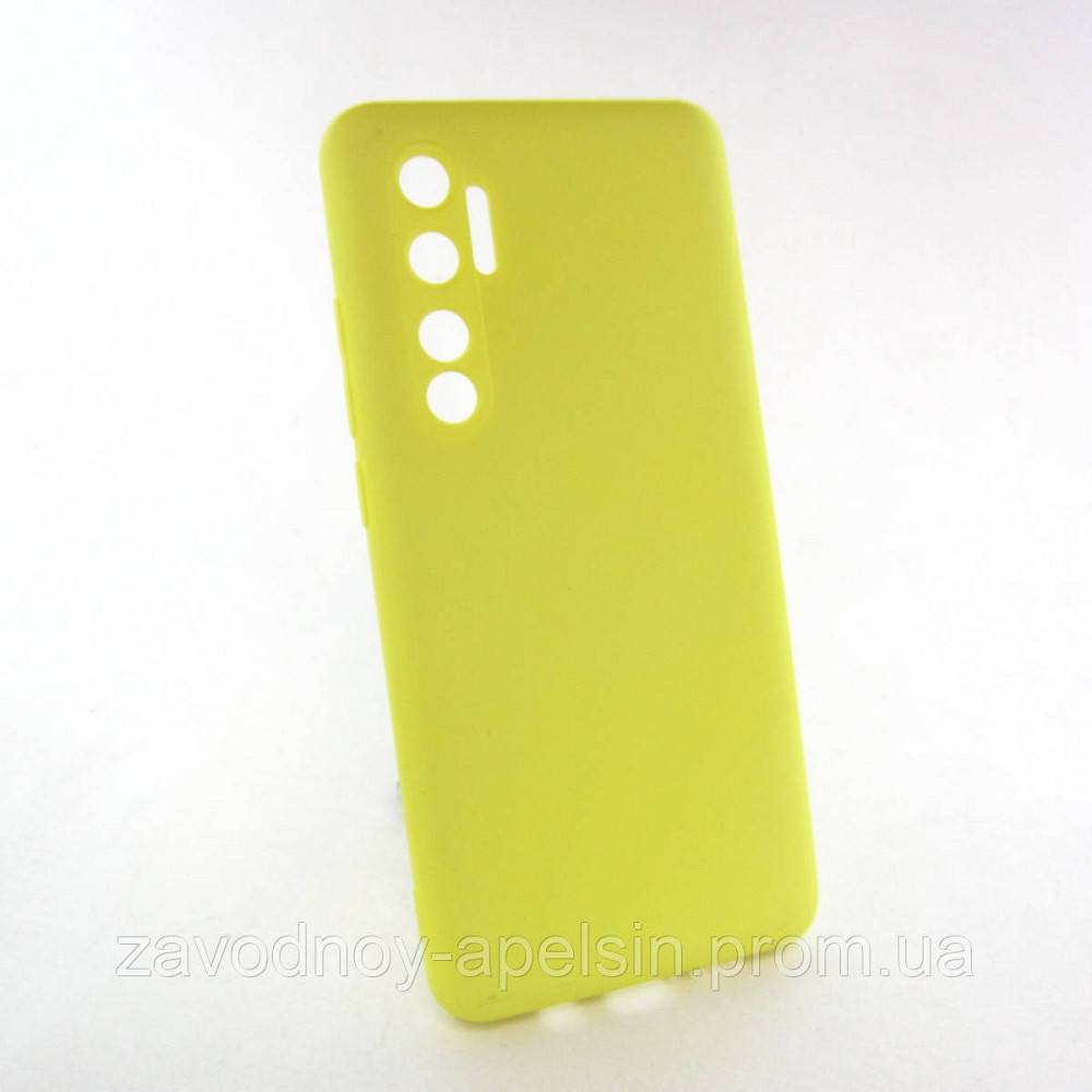 Xiaomi Mi Note 10 lite Силіконовий чохол (жовтий) Одеса - фото 1