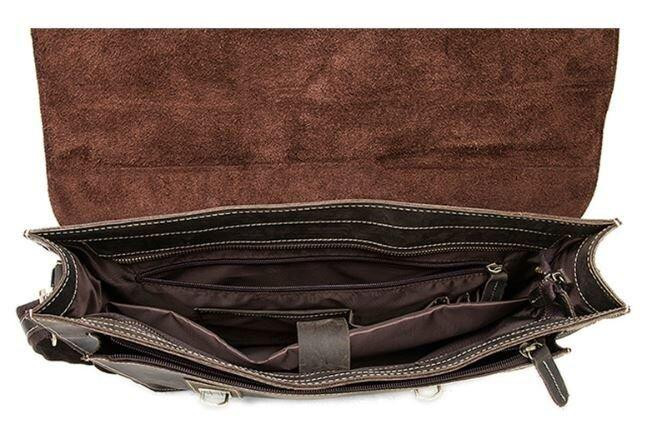 Портфель чоловічий зі шкіри Vintage 14774 Рудий Київ - фото 7