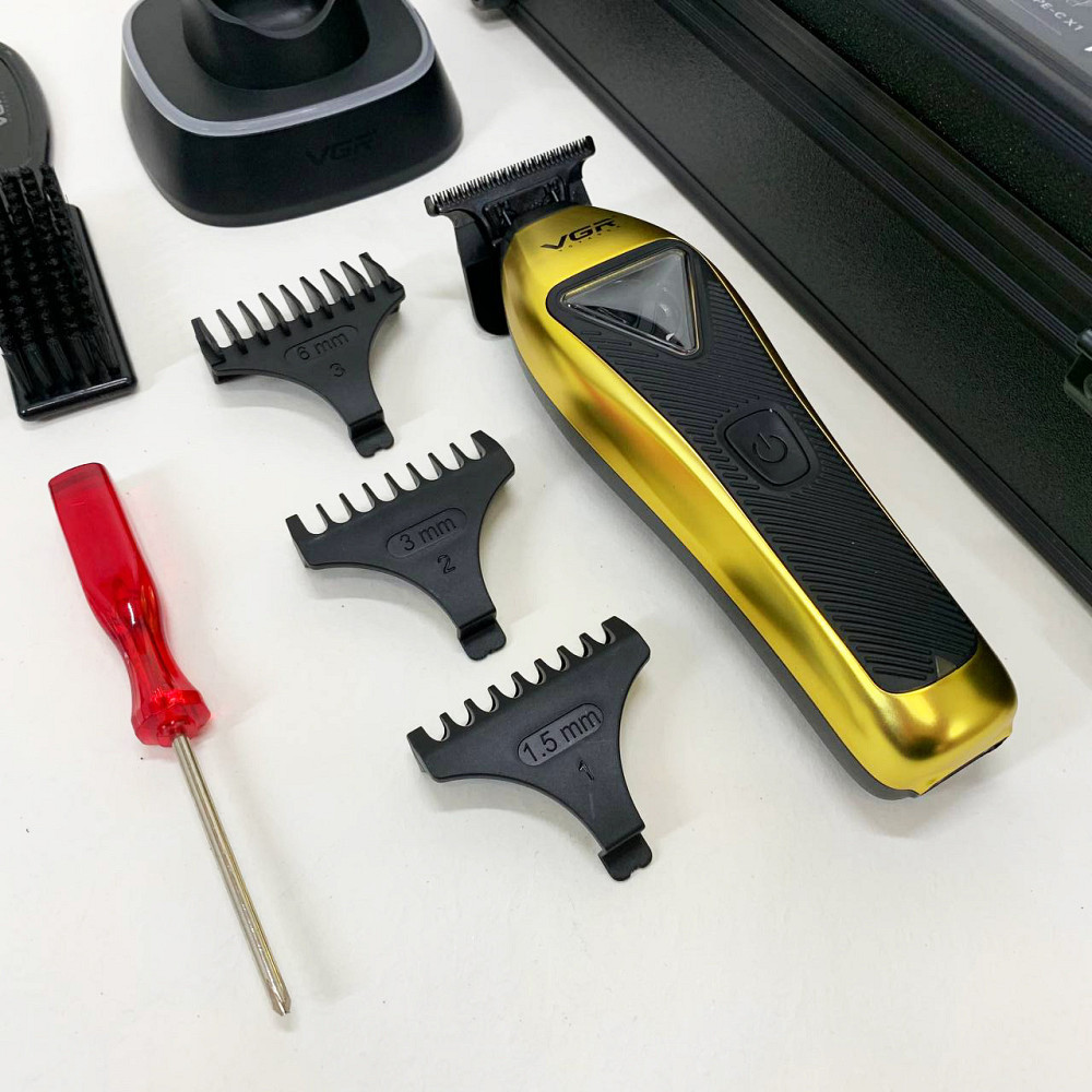 Чоловічий набір для стрижки волосся акумуляторний VGR Машинка для стрижки волосся професіоналів FN-20 Київ - фото 3