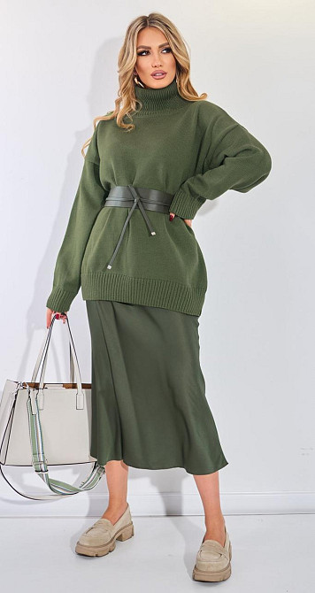 Джемпер свободный с высоким горлом (48-52) Киев - изображение 2