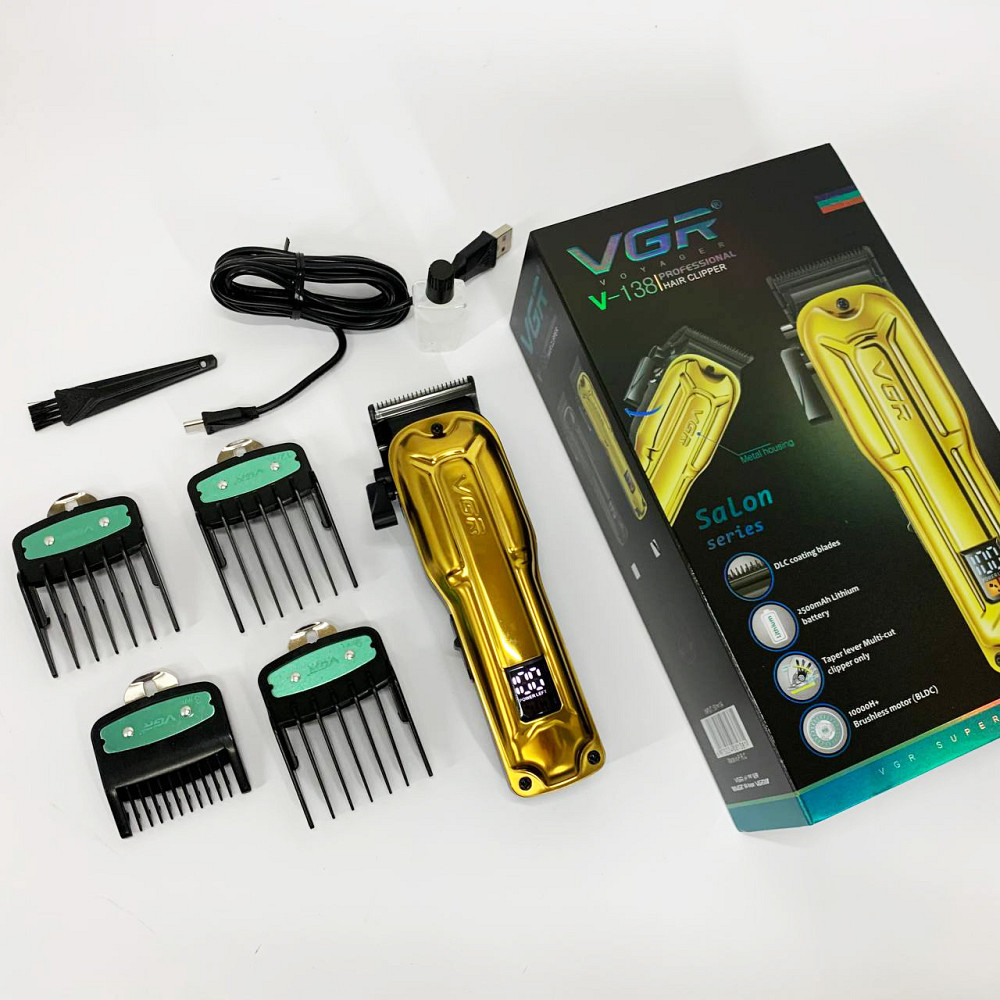 Машинка для підстригання VGR, Професійна електрична машинка для стрижки, Професійний тример з насадками ZS-60 Львів - фото 14