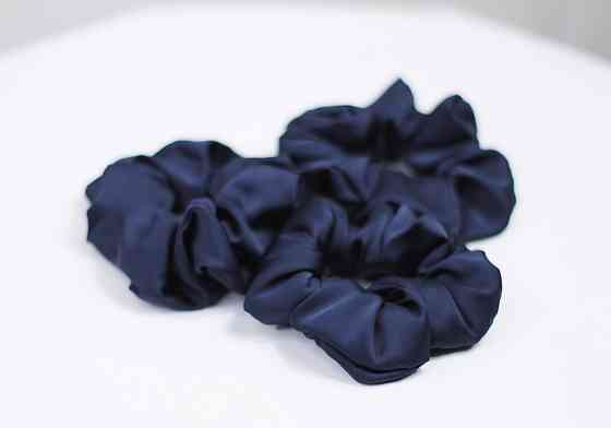 Гумка для волосся шовкова Синій Харків