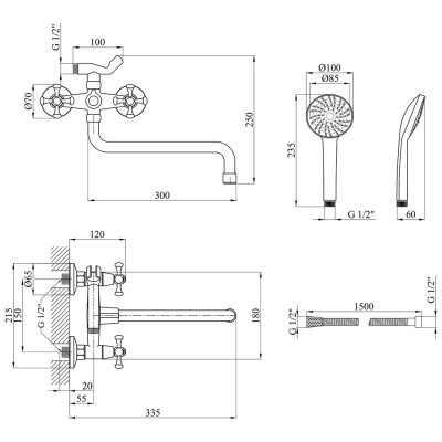 Змішувач Kroner Rhein-C071 (CV017353) Вінниця - фото 7