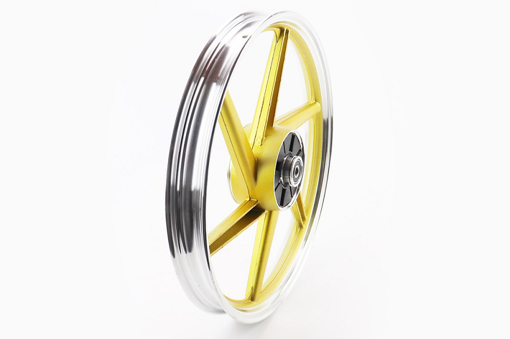 Диск задній литий 1,6-17" ALPHA/ACTIVE "промені", жовтий Київ - фото 1