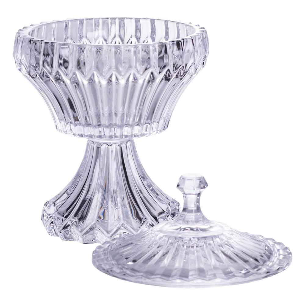 Конфетница круглая с крышкой на ножке 17 см Киев - изображение 3