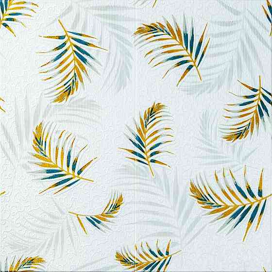 Панель стеновая 3D 680х670х4мм Папоротник на белом фоне(D) SW-00001981 Днепр