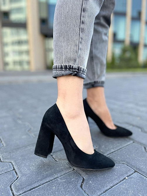 SANTINI Туфлі жіночі SANTINI 953571-21 чорні (весна-осінь, замша натуральна) (3551) 38р.39р.40р Коломия - фото 1