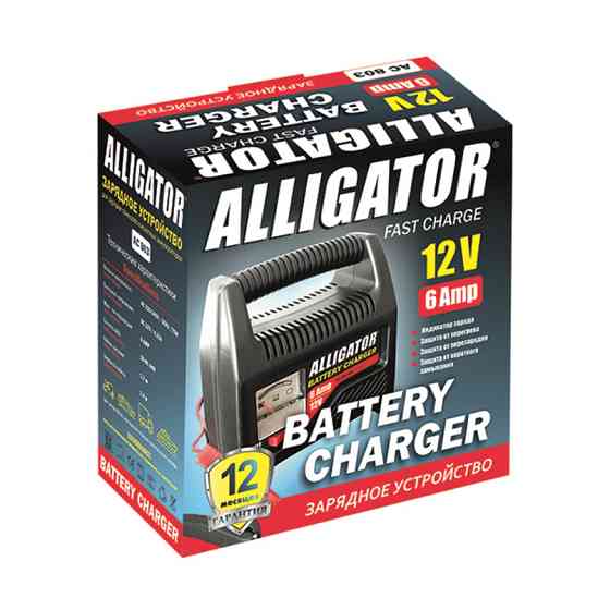Зарядний пристрій АКБ Alligator 6/12В 80А·год 6А (AC803) Львів