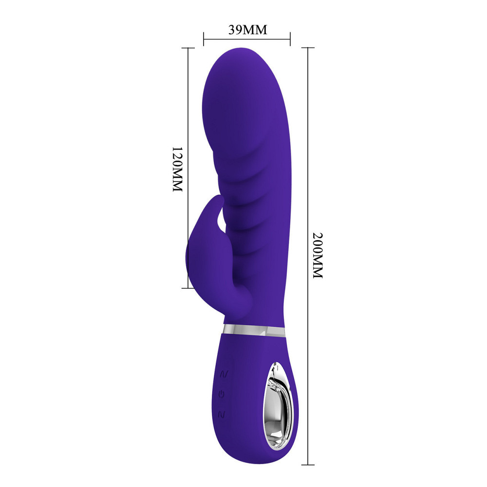 Ребристый вибратор Pretty Love - Prescott Purple, BI-014635-3 Sex Aura Киев - изображение 9