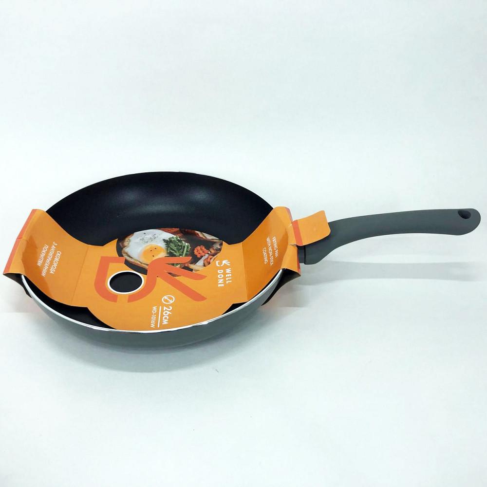 Сковорода зручна на кухню WELL, Міцна сковорідка з антипригарним покриттям, Якісні кухонні сковорідки SV-80 Івано-Франківськ - фото 3