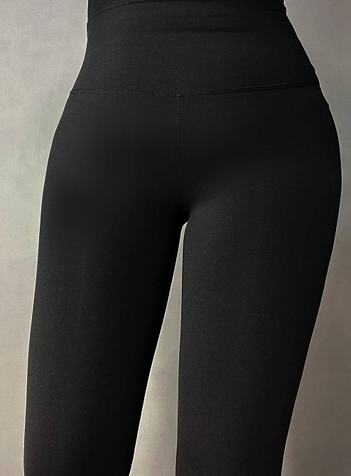 Лосины женские A-N 1721 со штрипками фиксаторами дайвинг с высокой посадкой черные, черный, S Киев - изображение 14