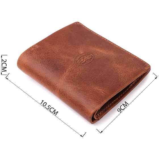 Вертикальный мужской кошелек из матовой натуральной кожи Tony Perotti 20833_1 (1165 whisky) Светло-коричневый Киев