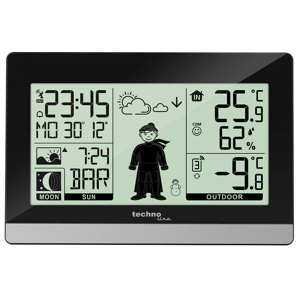 Метеостанция Technoline WS9612 Black (WS9612) Вінниця - фото 2