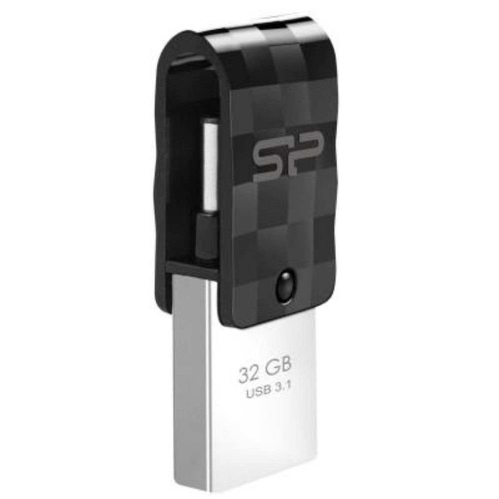 Flash SiliconPower USB 3.1 Mobile Type-C/USB C31 32Gb Black Киев - изображение 2