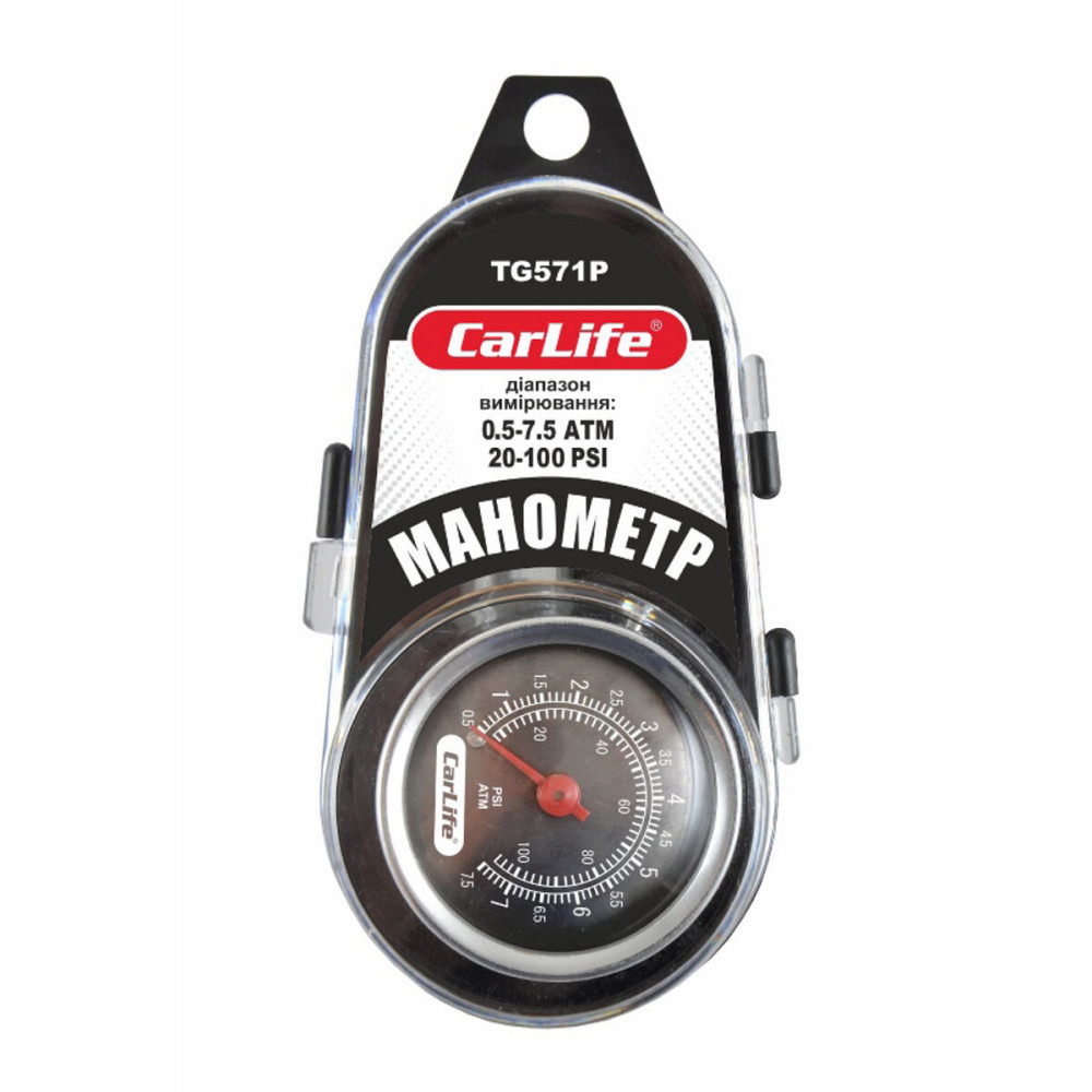 Манометр автомобільний CarLife TG571/P Київ - фото 1