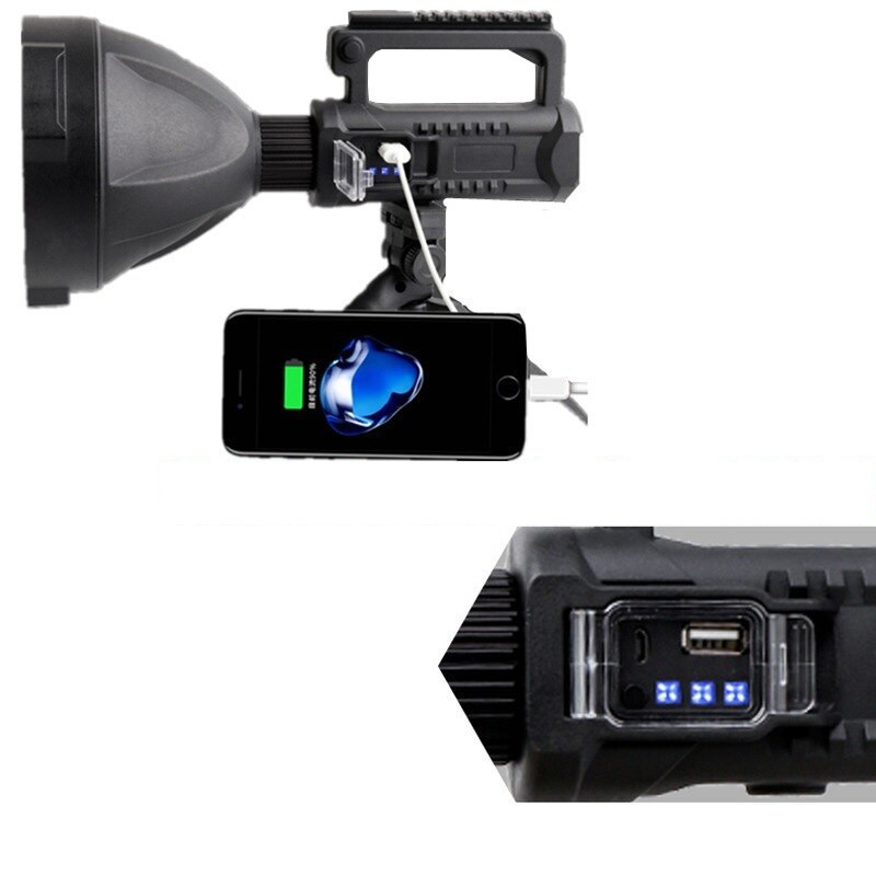 Ліхтар великий XHP50 3x 18650 8000мАг 20Вт AC Prof LED1098 Київ - фото 3