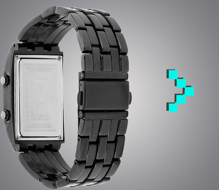 Унікальний чоловічий годинник Skmei 0953 (Чорний) Вінниця - фото 7