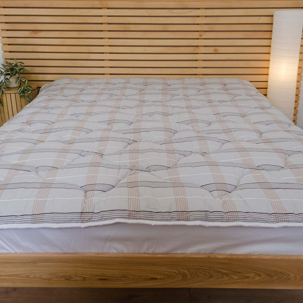 Ковдра конопляна зимова Сатин Персиваль YouStar дитяча 110х140 см (Світло-сірий) Суми - фото 1