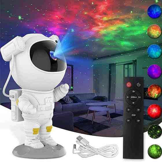 Проектор звездного неба Астронавт + Подарок Наушники с ушками VZV-23M  / Детский ночник / Ночник звездное небо Киев