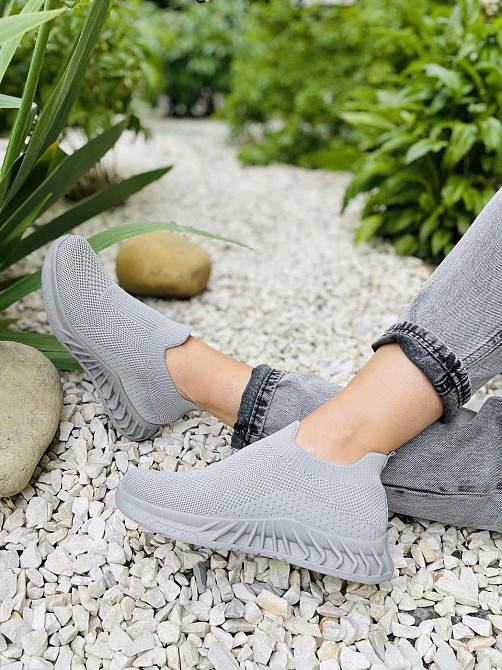 Kamengsi Сліпони жіночі Kamengsi Z108-2 сірі (літо, сітка) (5047) 36-41 Коломия - фото 2