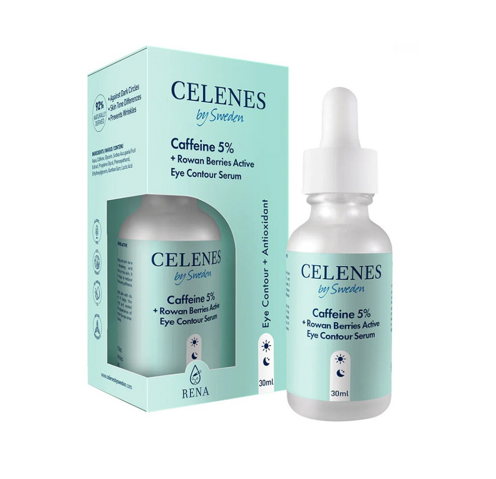 Сыворотка от отеков с кофеином 5% для зоны вокруг глаз Celenes 30 мл Киев - изображение 2